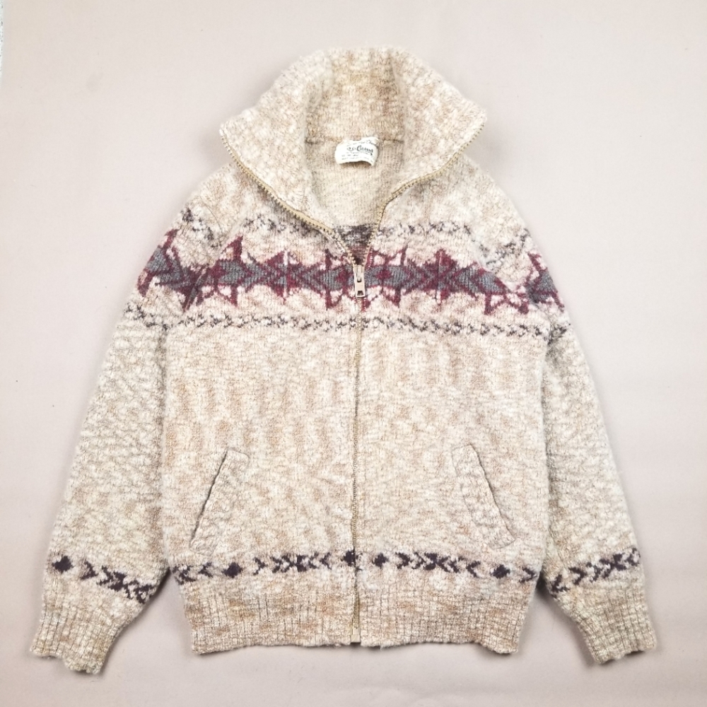 VTG 90's 80's Made in Canada Heavyweight Wool Indi